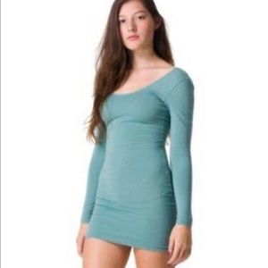 American Apparel spandex scoop back jade dress